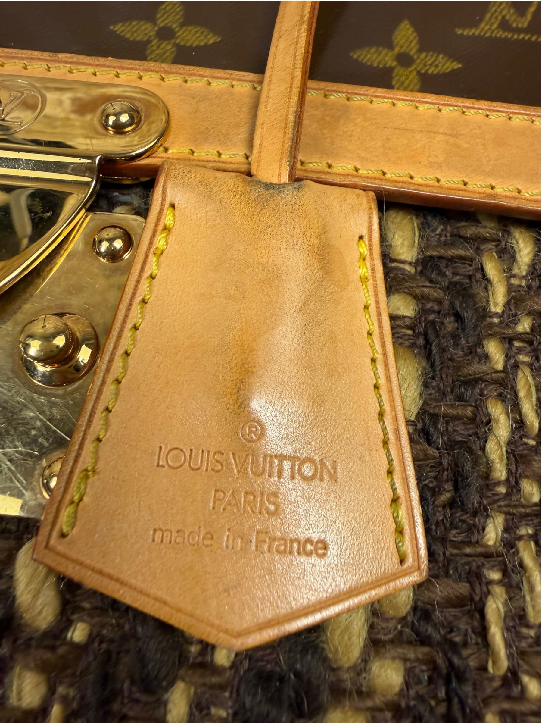 Louis Vuitton Brown Monogram Ambre Tweedy Zip GM