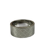 Louis Vuitton Silver Logo Cut-Out Ring