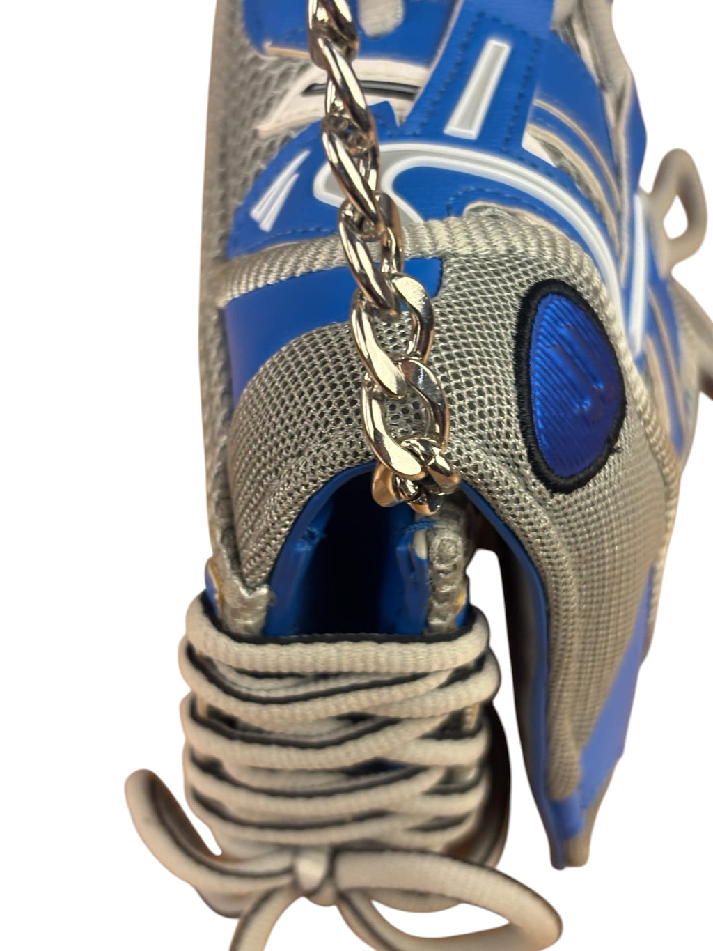 Balenciaga Blue/Grey Leather Trim Sneakerhead Phone Holder