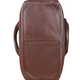 Celine Brown Pebbled Leather Boogie Handbag