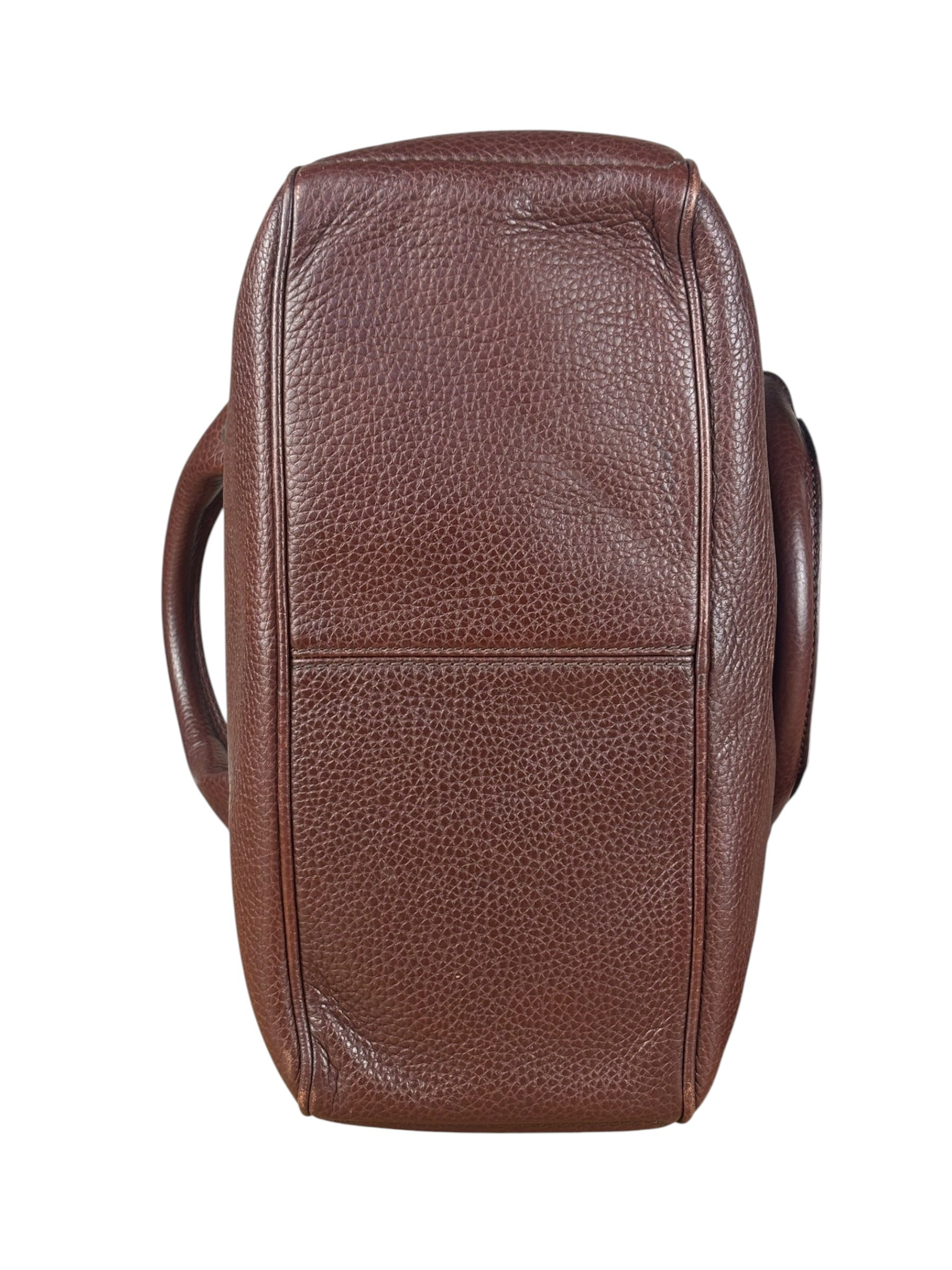 Celine Brown Pebbled Leather Boogie Handbag