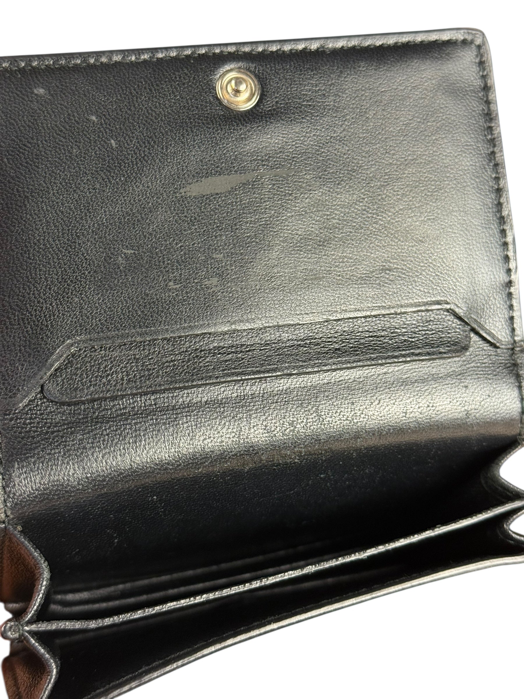 Balenciaga All Over Logo Compact Wallet