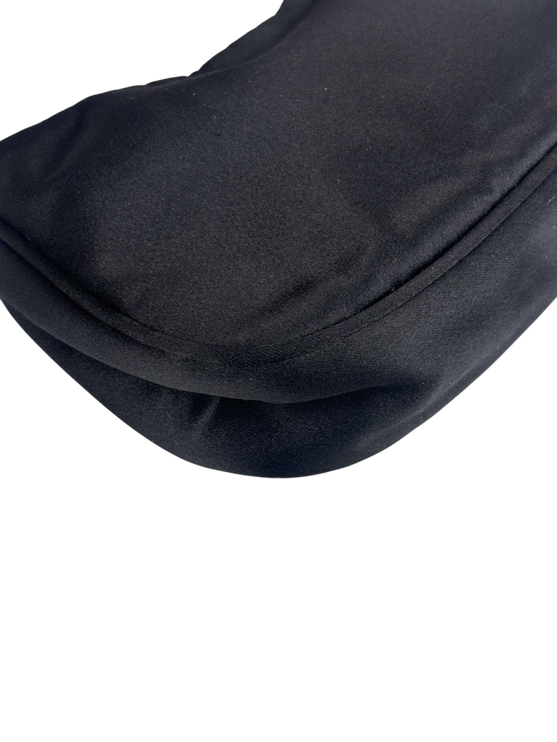 Prada Vintage Satin Black Pochette