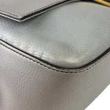 Fendi Grey Leather Flap Bag