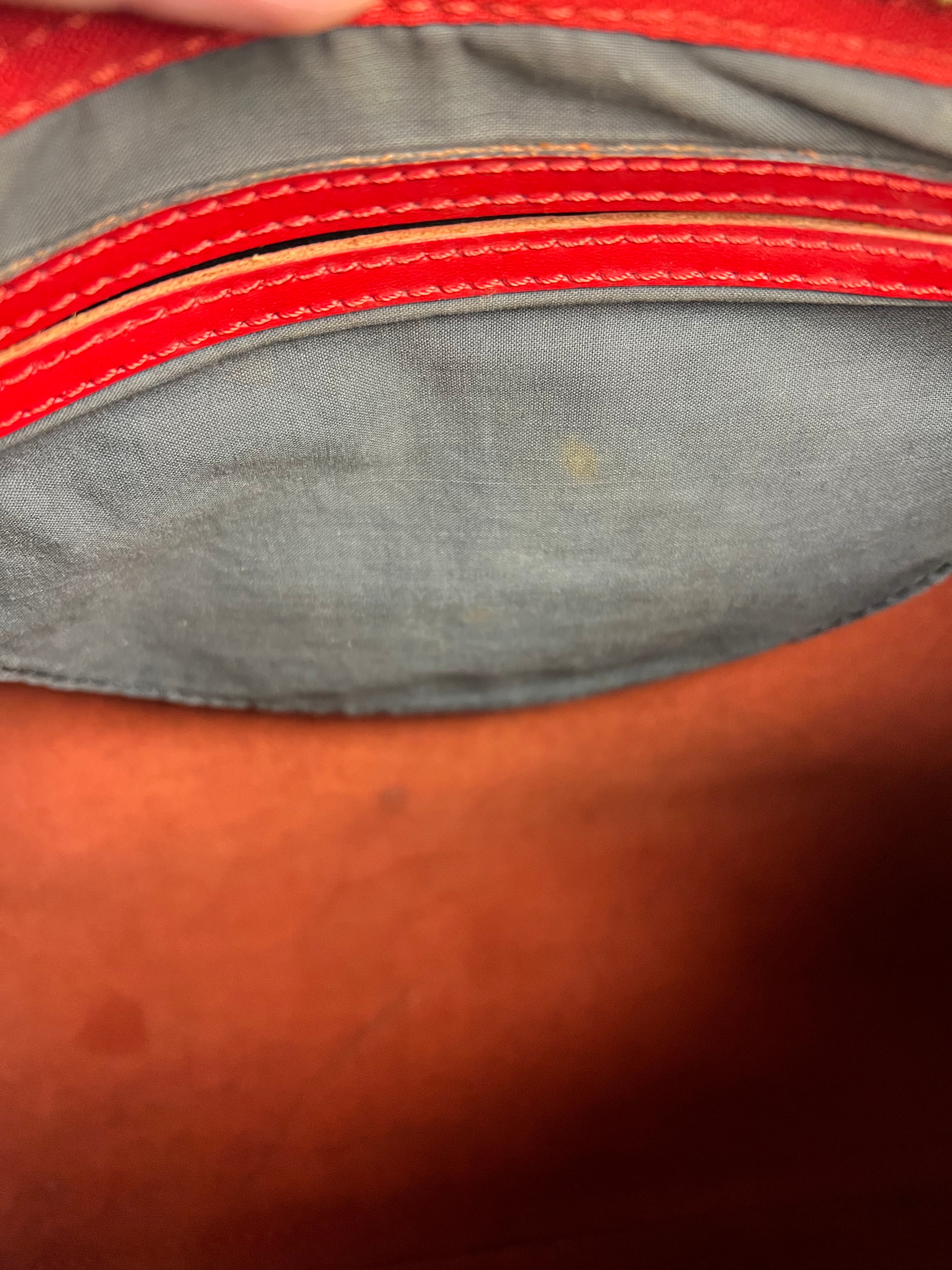 Louis Vuitton Red Epi Speedy 35