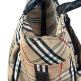 Burberry Vintage Blue Label Nova Check Multi-Pocket Nylon Tote Bag