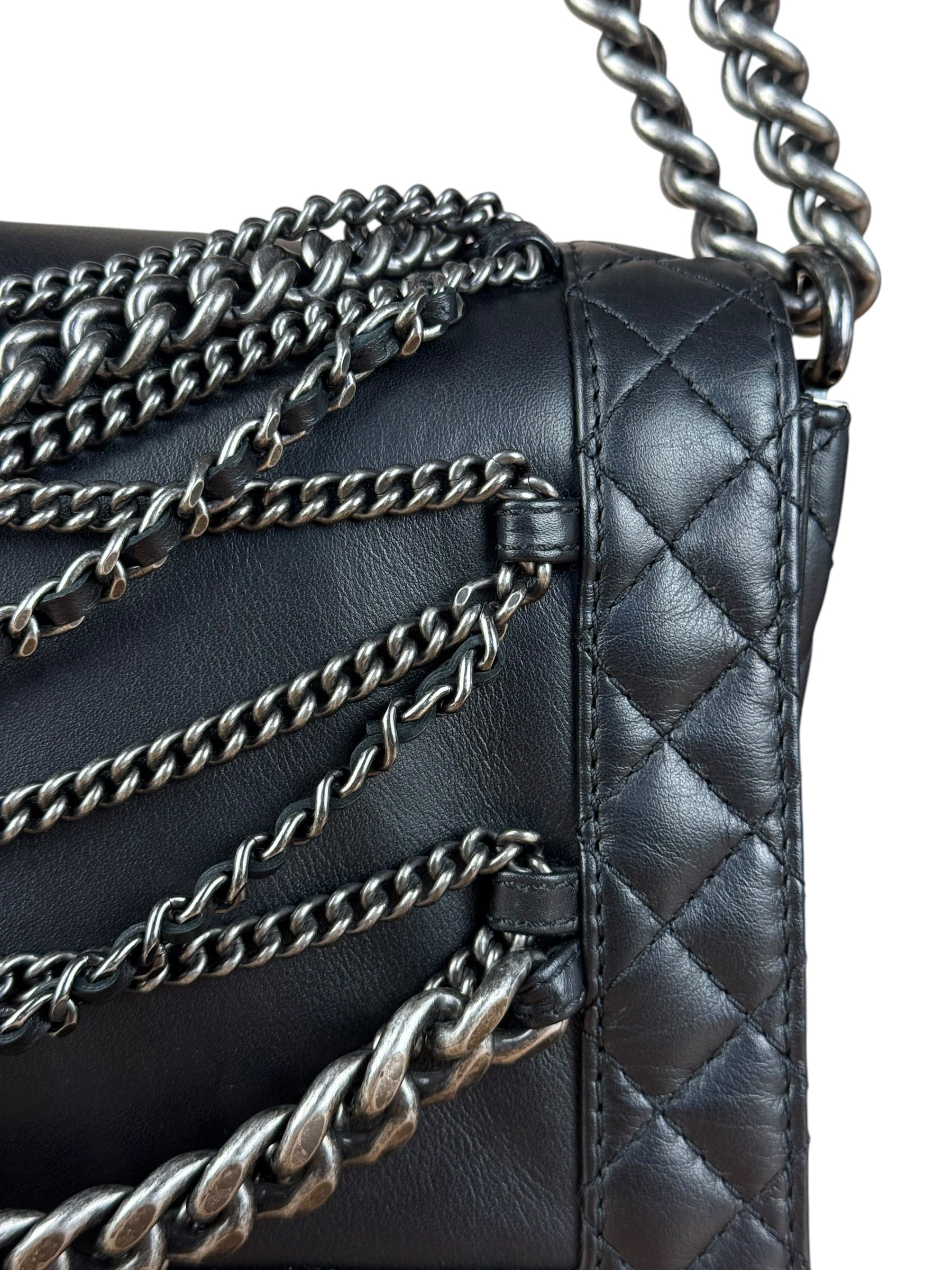 Chanel Black Enchained Boy Bag 2013