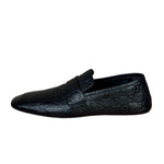 Gucci Black GG Leather Ragazzo Loafers