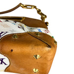 Louis Vuitton White Murakami Judy MM 2Way