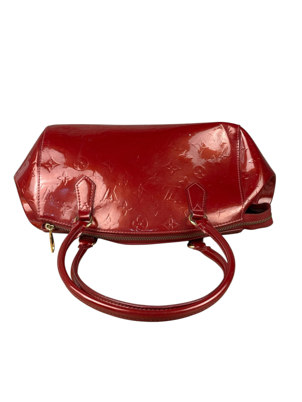 Louis Vuitton Red Vernis Sherwood Shoulder Bag