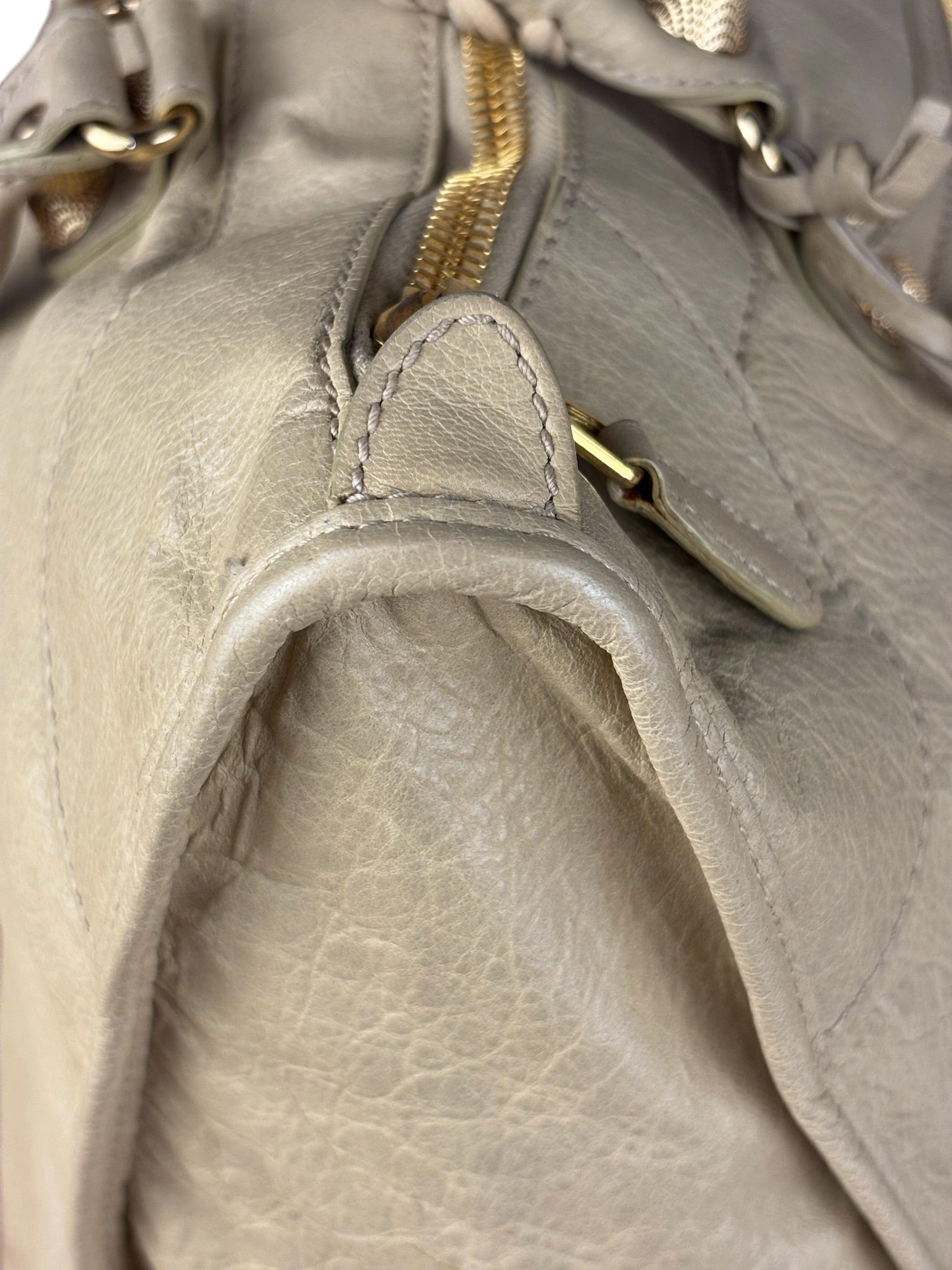Balenciaga Beige Leather Large Classic City Bag