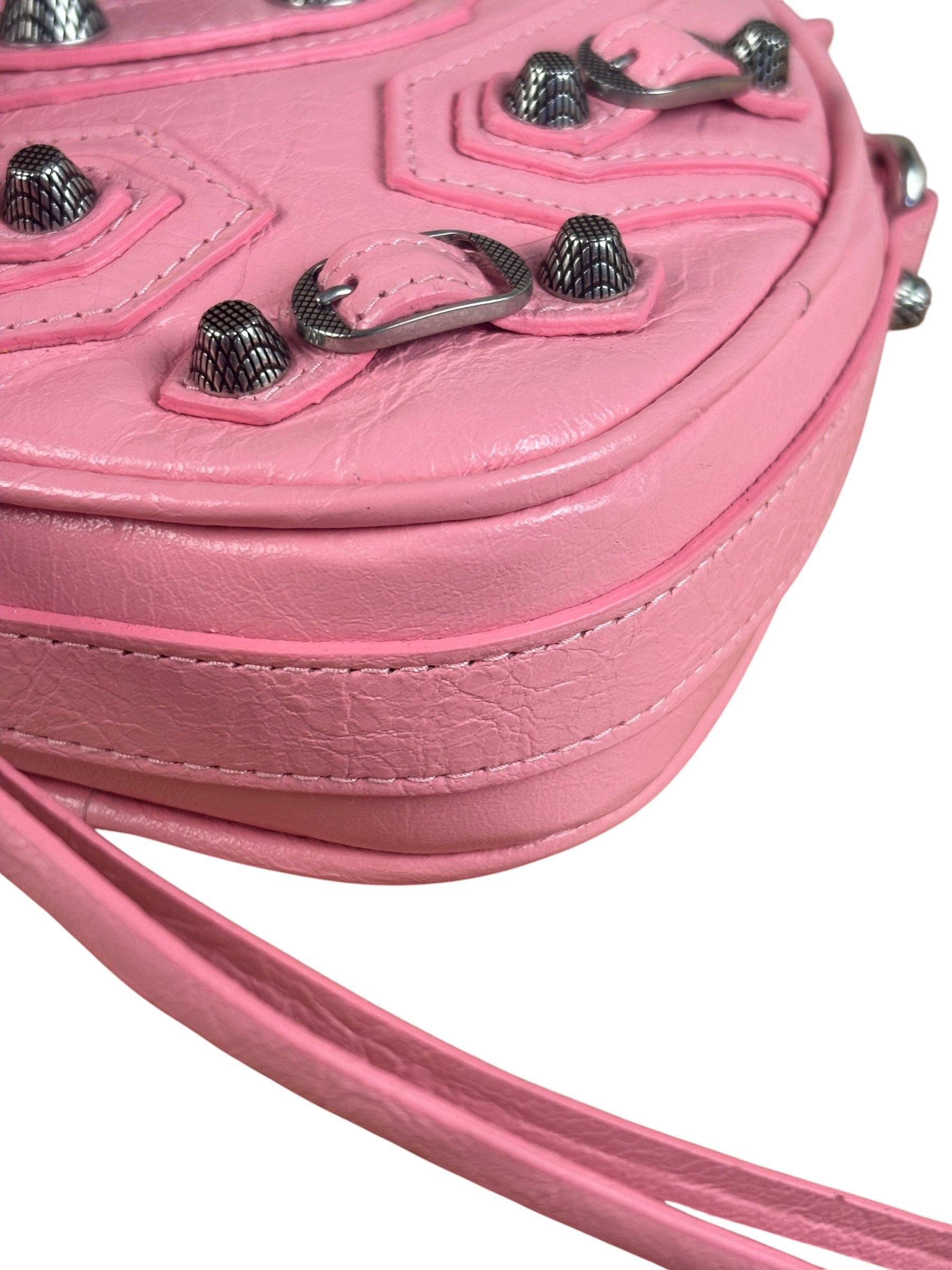 Balenciaga Pink Le Cagole Heart Mini Bag