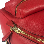 Coach Red Pebbled Mini Charlie Backpack