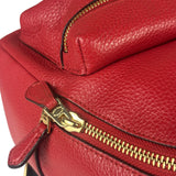Coach Red Pebbled Mini Charlie Backpack
