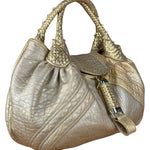 Fendi Metallic Gold Spy Shoulder Bag