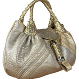 Fendi Metallic Gold Spy Shoulder Bag