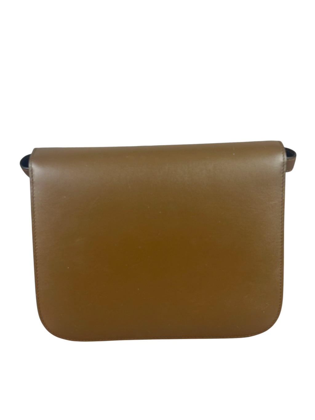 Celine Brown Leather Medium Classic Box Bag