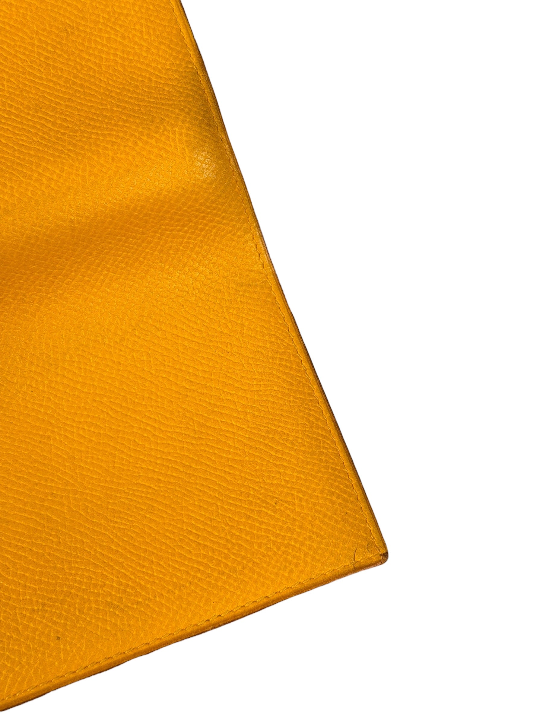 Hermes Yellow Leather Agenda Cover