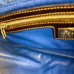 Fendi Vintage Blue Cashmere Baguette