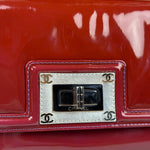 Chanel Burgundy Patent Leather Mademoiselle Bijoux Chain Flap Bag 2008