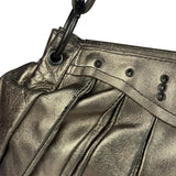Bottega Veneta Metallic Pleated Shoulder Bag