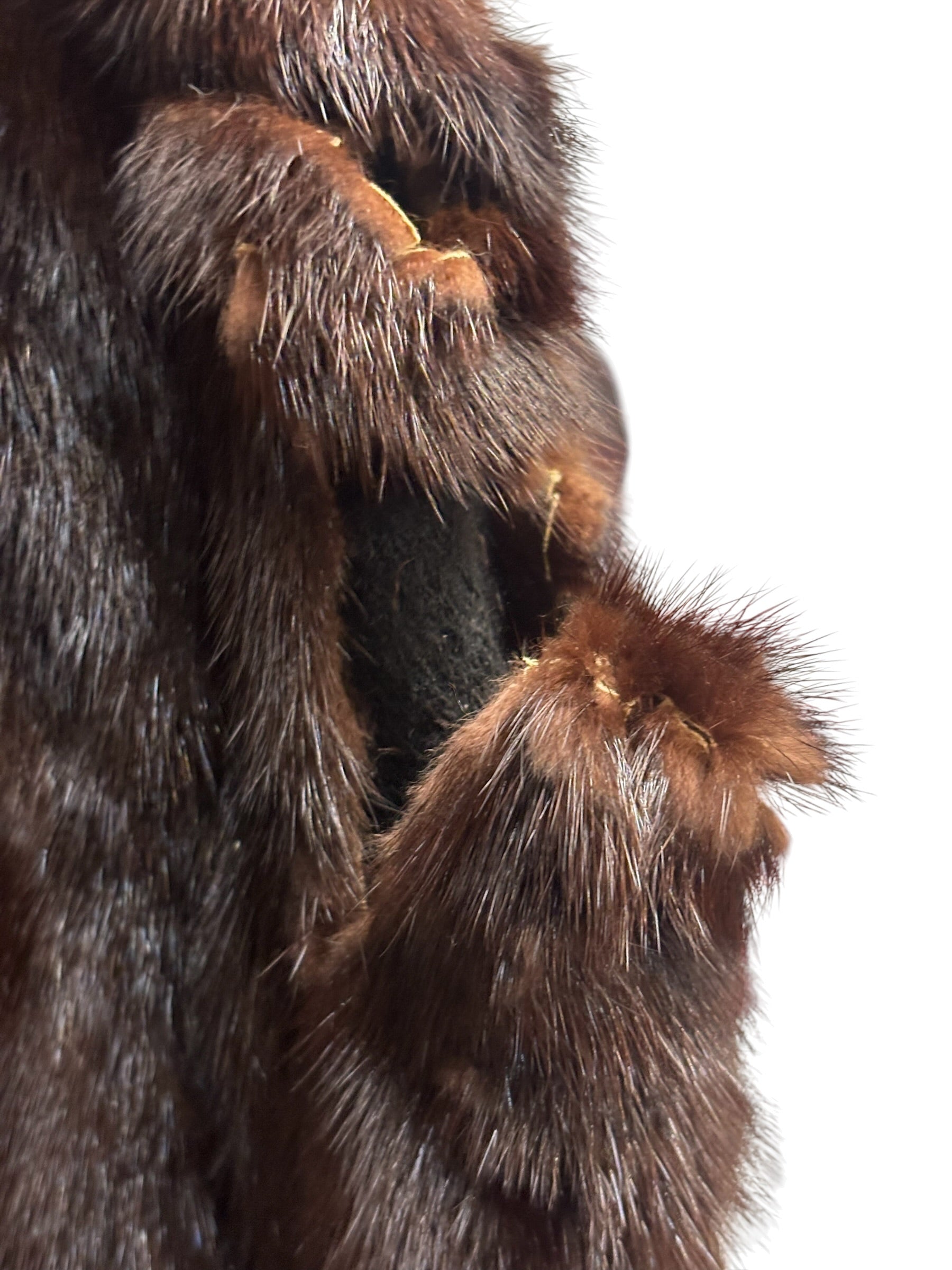 Vintage Brown Mink Fur Coat