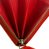 Vivienne Westwood Red Long Zip Orb Wallet