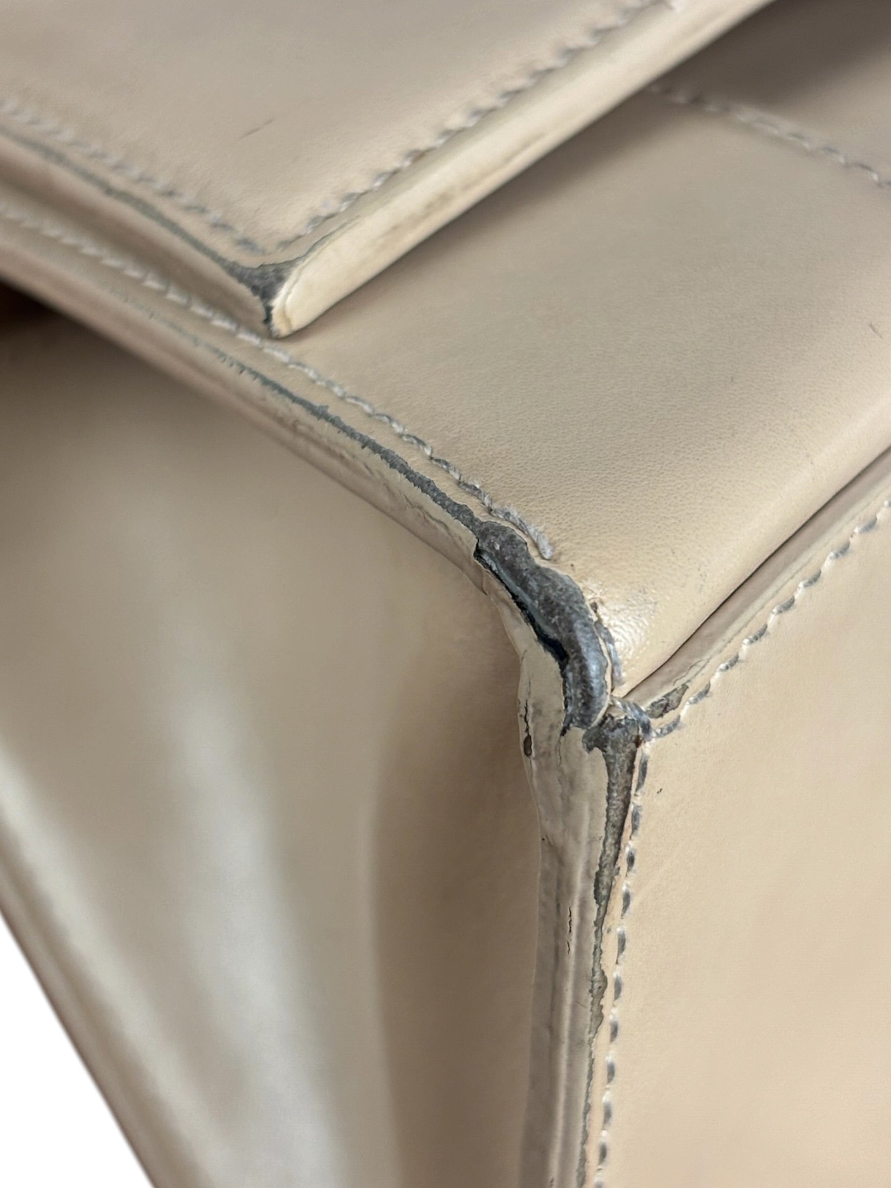 Balenciaga Beige Hourglass Top Handle Bag