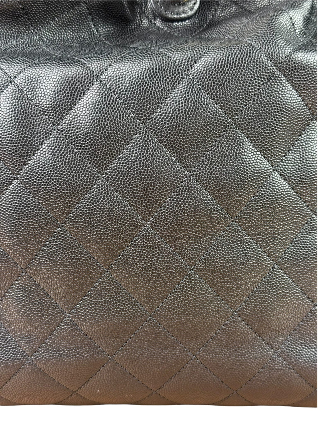 Chanel Medium Black Caviar 25 Hobo Bag