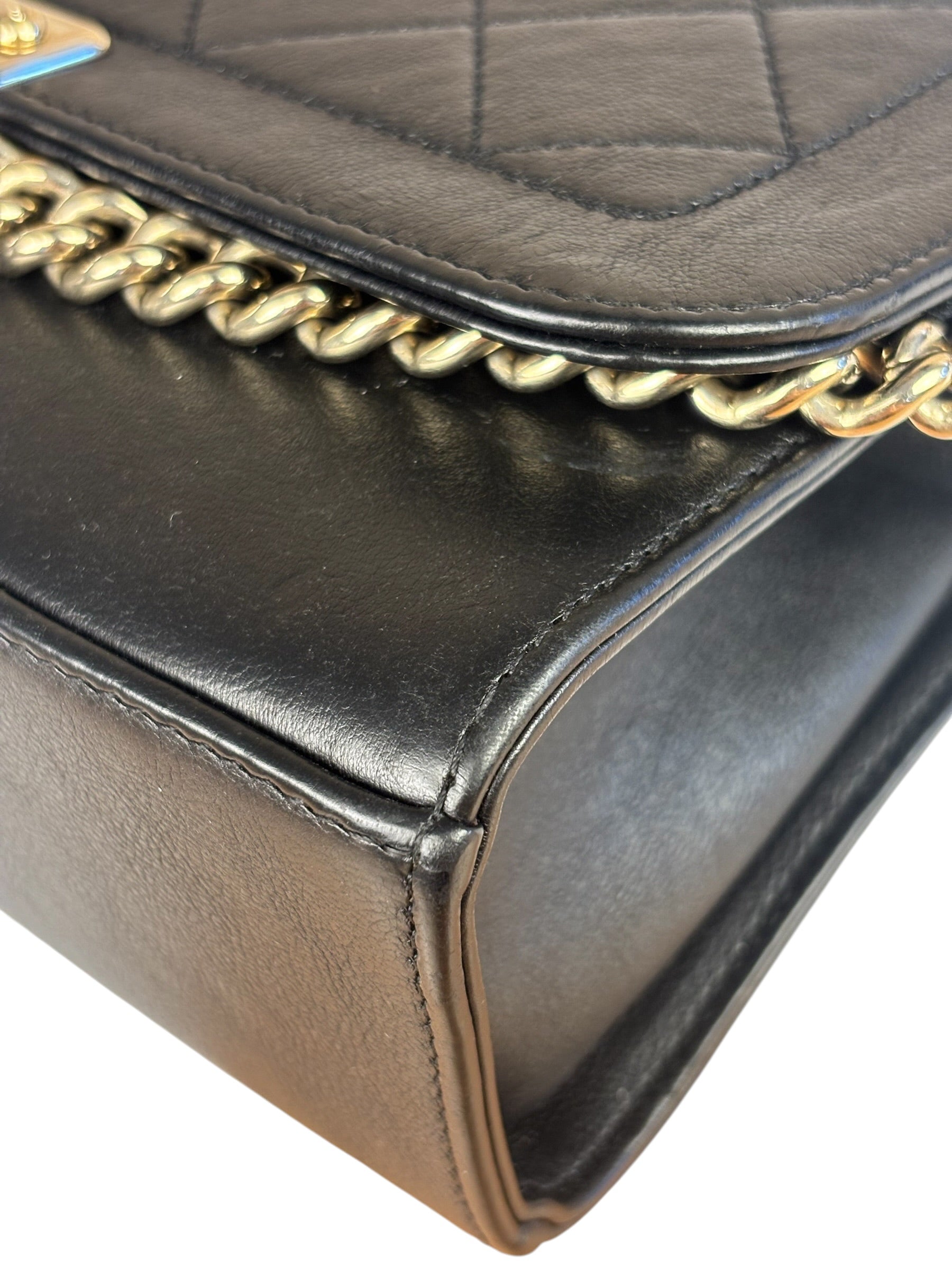 Chanel Black Leather Paris-Cuba Click Flap Bag 2017