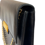 Christian Dior Black Leather Flap Bag Replacement Chain