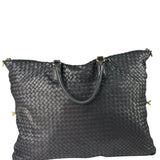 Bottega Veneta Black Intrecciato Large Handbag