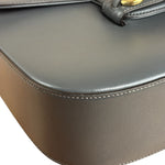 Gucci Grey Leather 1955 Horsebit Shoulder Bag