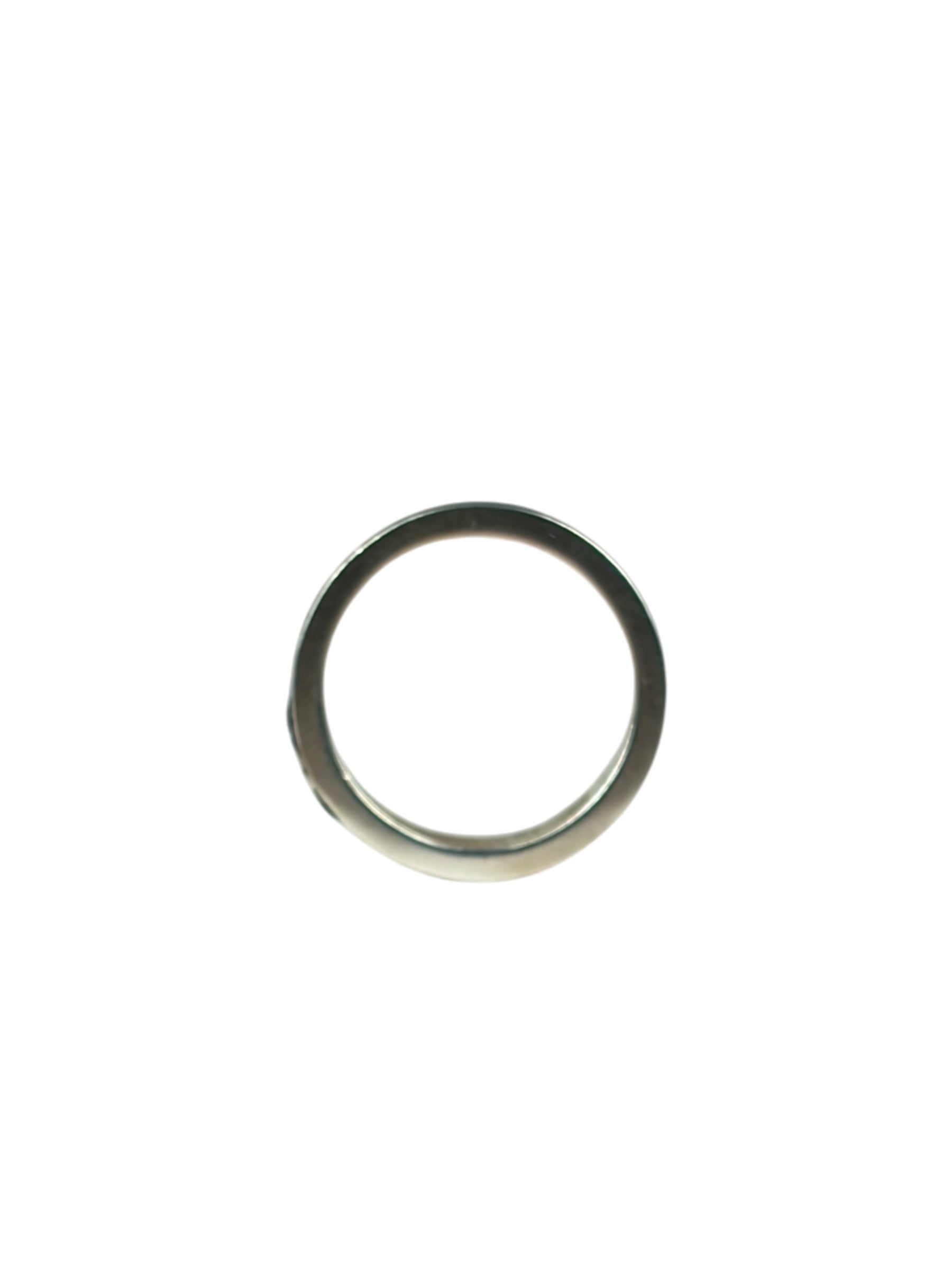 Gucci SS Silver & Turquoise Enamel Band Ring