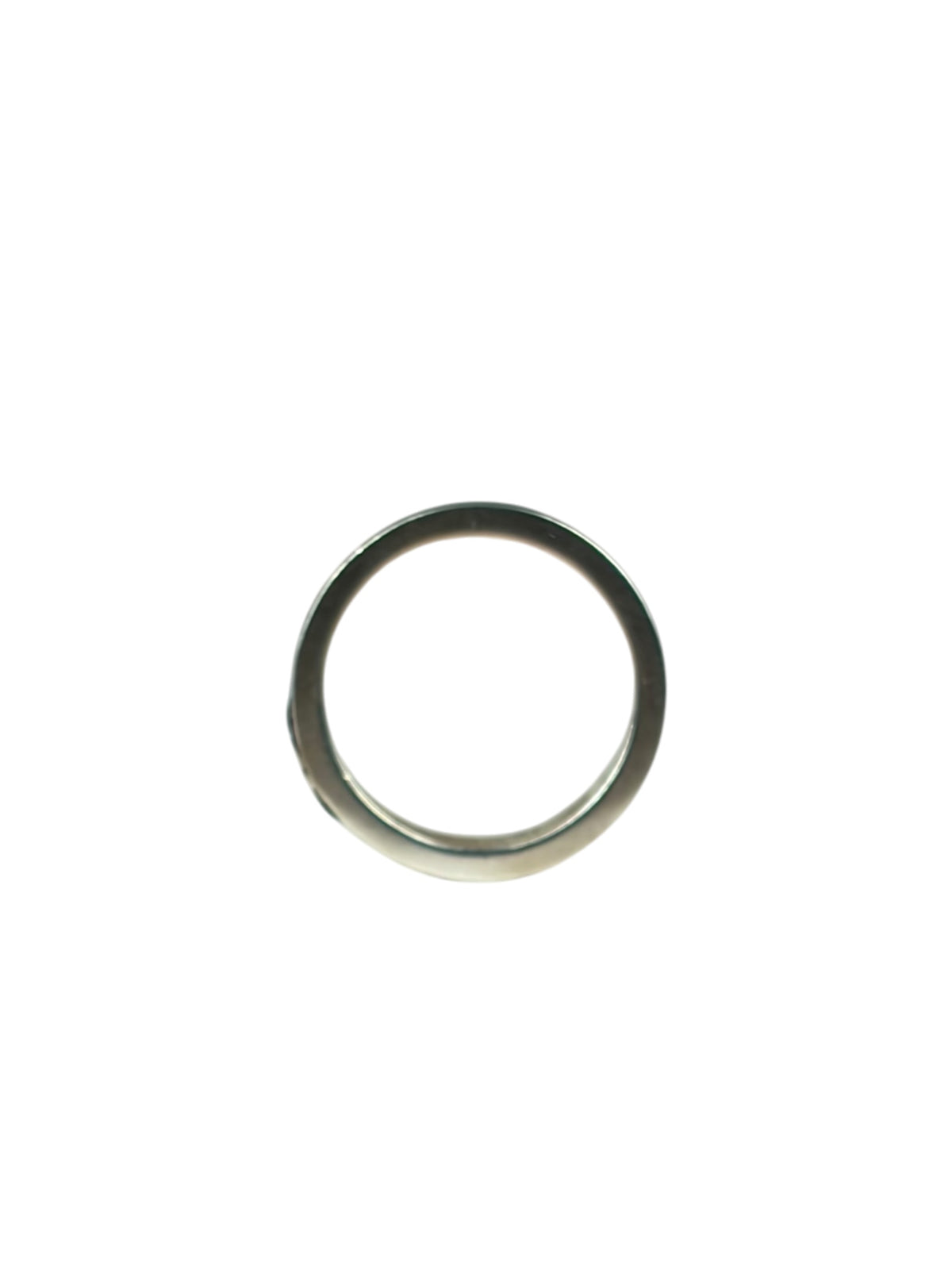 Gucci SS Silver & Turquoise Enamel Band Ring