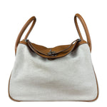 Hermes Toile Swift Canvas/Leather Lindy 30 Beige/Brown 2007