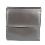 Christian Dior Vintage Patent Leather Gray Bi-Fold Wallet