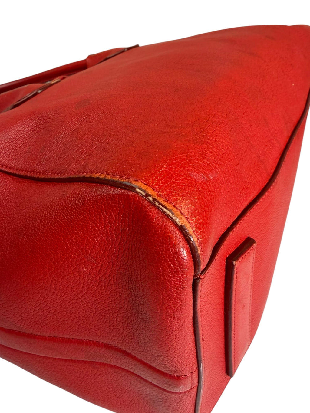 Givenchy Red Glazed Leather Medium Antigona Two-Way Bag