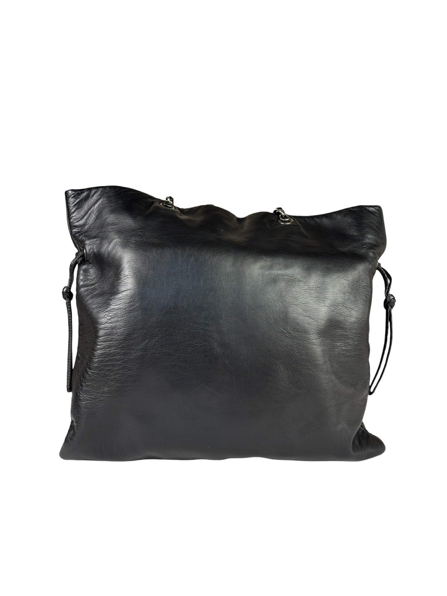 Chanel Black Leather CC Mirrored Mosaic Chain Tote 2008