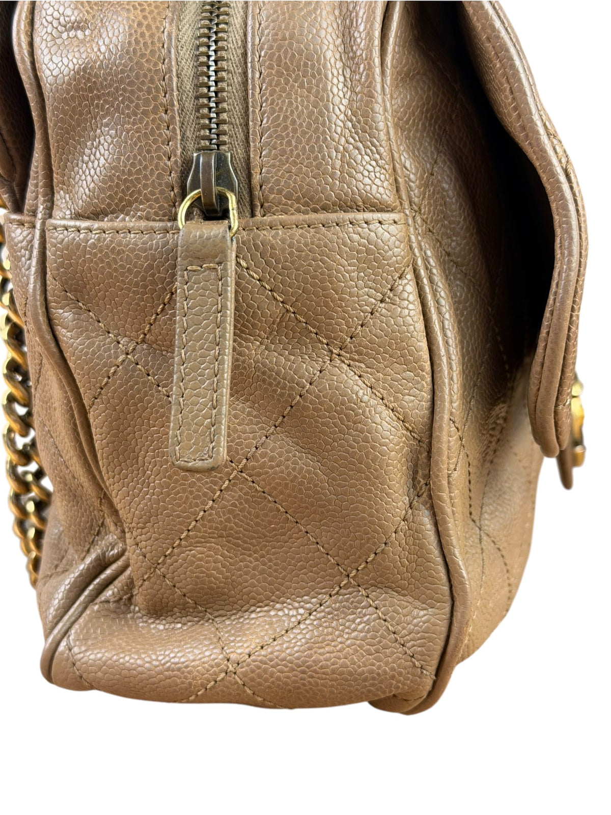 Chanel Brown Caviar Jumbo Easy Flap 2012