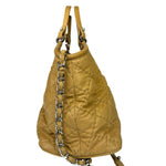 Chanel Beige Iridescent Quilted Leather 2Way Sea Hit Tote 2012