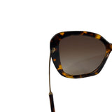 Prada Tortoise Shell SPY 03Y Oversized Butterfly Sunglasses