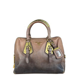 Prada Bicolor Cervo Ombre Leather Top Handle Bag