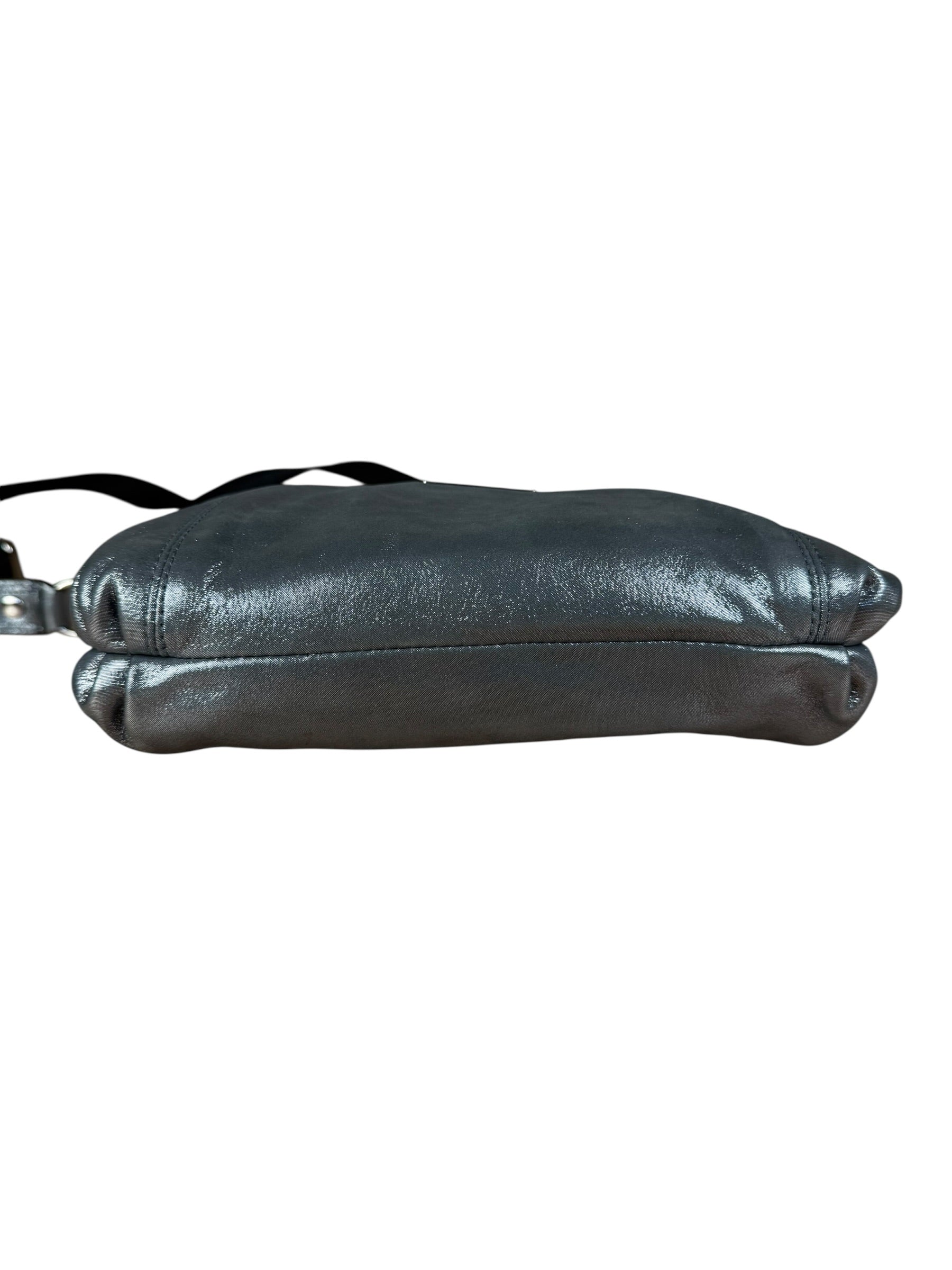 Coach Vintage Silver Metallic Crossbody