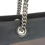 Balenciaga Black Leather Trim Mesh Duty Free Tote Bag