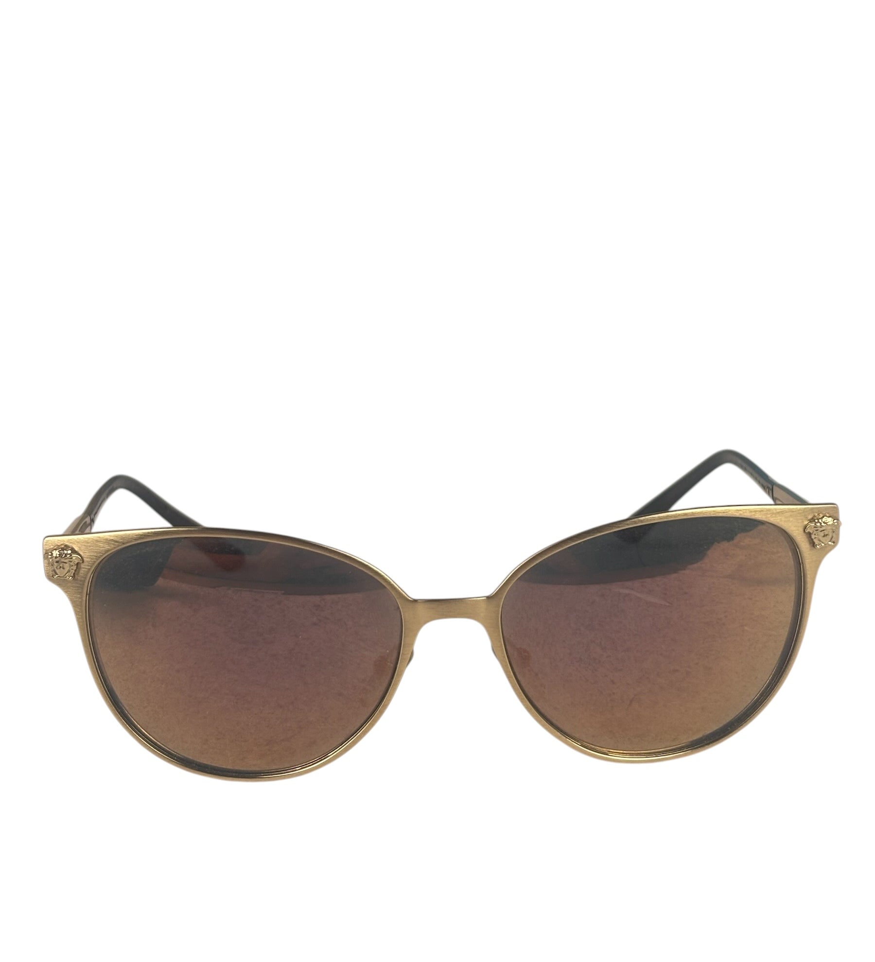 Versace MOD 2158 Black/Gold Mirrored Sunglasses