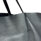 Celine Yellow/Black Leather Horizontal Cabas Tote