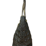 Christian Dior Cannage Quilted Panarea Tote Bag Black