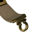 Ferragamo Gancini Wide Leather Cuff Bracelet