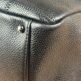 Chanel Black Leather Chocolate Bar Shoulder Bag 2004